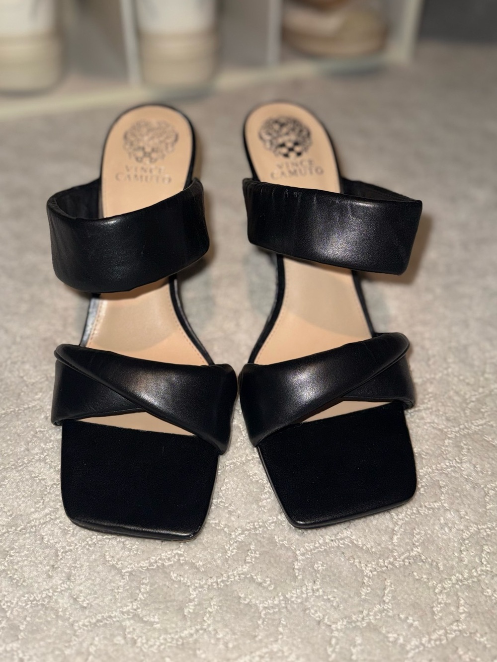 Vince Camuto Black Strappy Heel Sandal